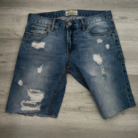 Aeropostale men’s cut off jean shorts size 30 - Picture 1 of 2